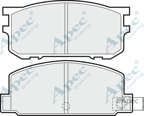 APEC BRAKING Комплект тормозных колодок, дисковый тормоз PAD349